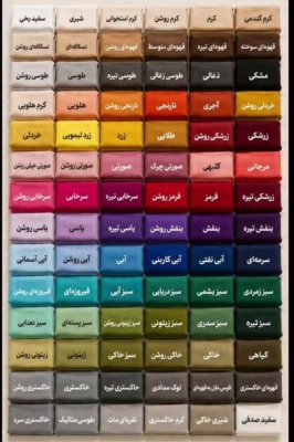 فروش انواع رنگ‌ها